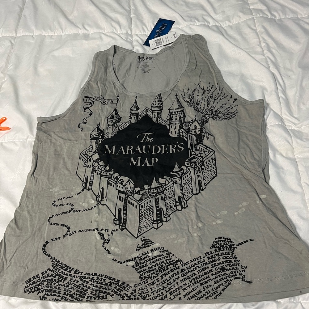 Warner Bros. Gray Harry Potter Tank Top sized 2xl but fits like 1xl  NWT